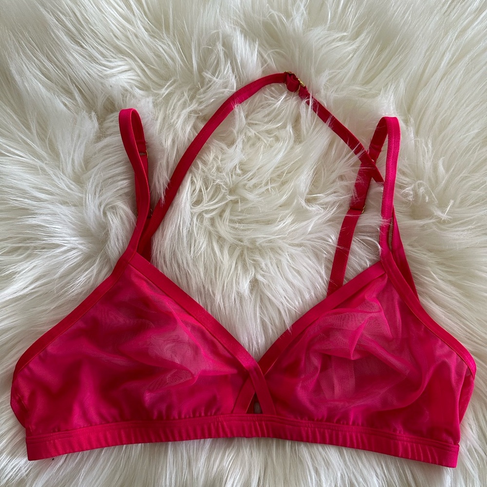 Victoria’s Secret Sheer Pink Strappy Bralette